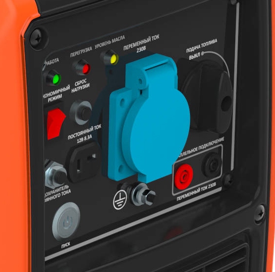 Бензиновый инверторный генератор Zongshen BQH 2200 E 2-х тактный фото