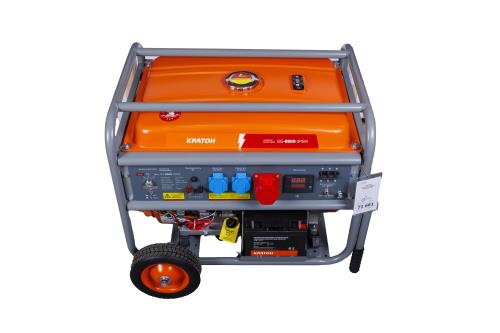 Бензиновый генератор КРАТОН GG-6500-3РEM переносной фото