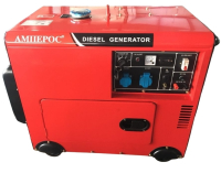 Дизельный генератор Амперос LDG8500CLE стартер в кожухе  бесшумный фото