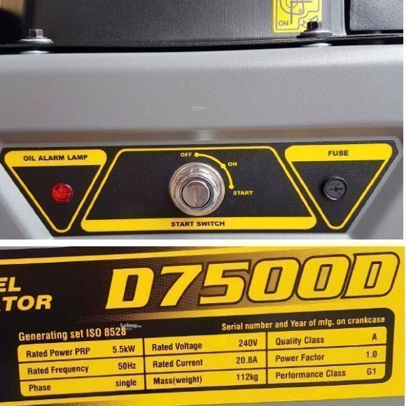 Дизельный генератор Loncin LCD7500D 54152 4-х тактный Дизельный генератор Loncin LCD7500D 54152 4-х тактный фото