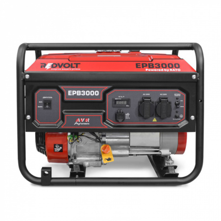Бензиновый генератор REDVOLT EPB3000 2-х тактный фото