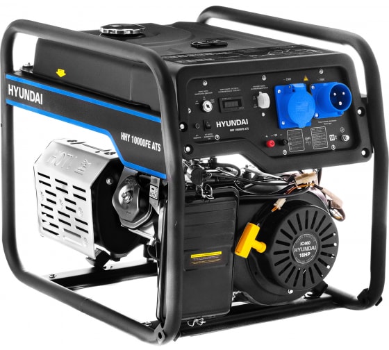 Бензиновый генератор Hyundai HHY 10000FE ATS с автозапуском для гаража фото