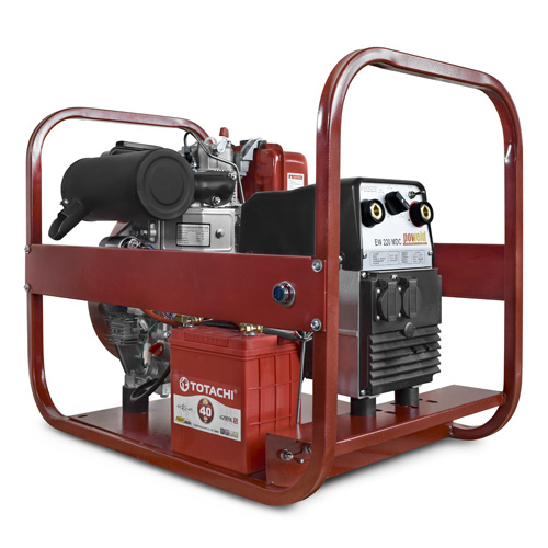 Дизельный сварочный генератор REDVOLT 192FAE-220MDC-B EPDRW220MDCE-S 4-х тактный фото