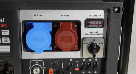 Бензиновый генератор Loncin LC10000D-AS, 3-х фазный (с мощностью без ограничений при 1-но и 3-х фазном режиме) фото