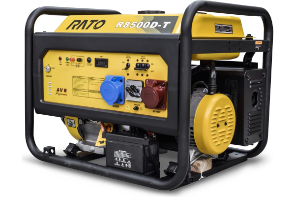 Бензиновый генератор RATO R8500D-T + колесный комплект для гаража фото