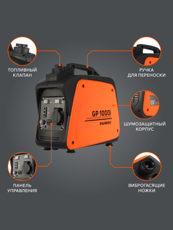 Бензиновый генератор PATRIOT GP 1000 i фото