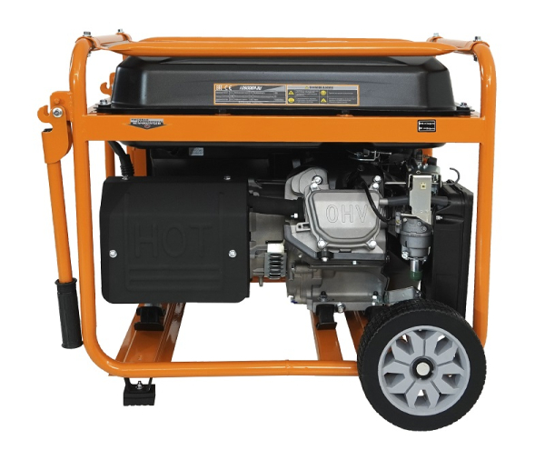 Бензиновый генератор Lifan 10500EA-3U с датчиком моточасов (с мощн без огранич при 1-но и 3-х фазном режиме) передвижной фото