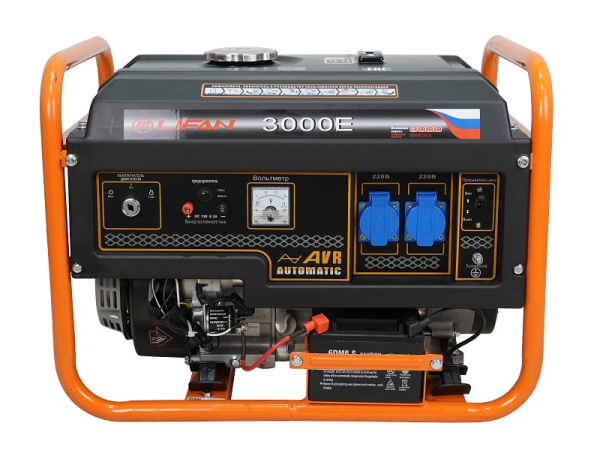 Бензиновый генератор Lifan 2.8 GF-7 (LF3000E) 2-х тактный фото