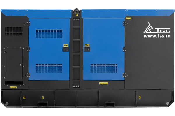 Дизельный генератор ТСС ЭД-250-Т400 в шумозащитном кожухе на прицепе 025292 4-х тактный фото