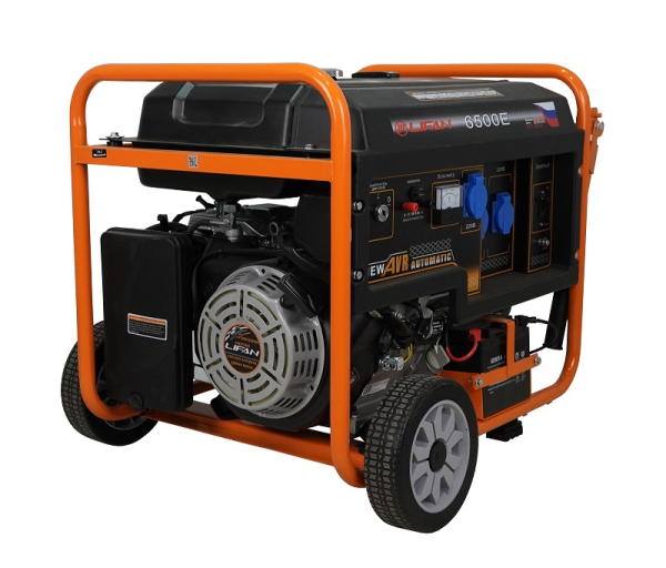 Бензиновый генератор Lifan 5 GF-4 (LF6500E) 2-х тактный фото