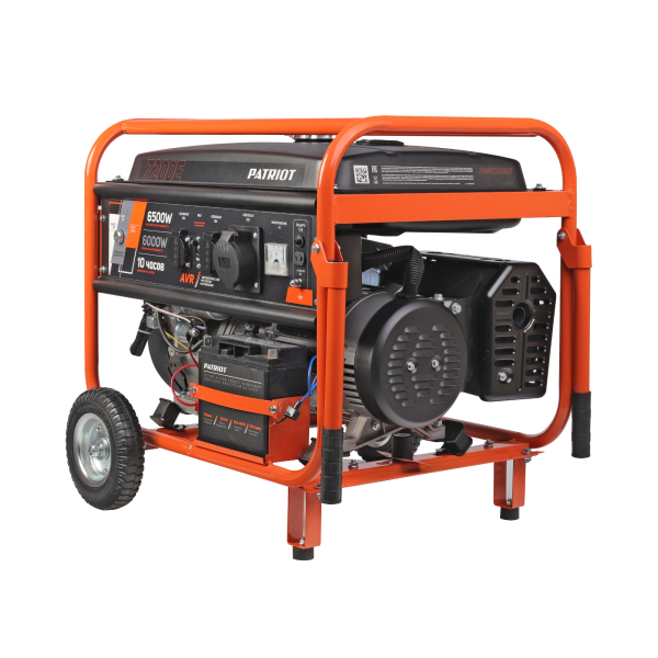 Бензиновый генератор PATRIOT SRGE 7200 E 2-х тактный фото