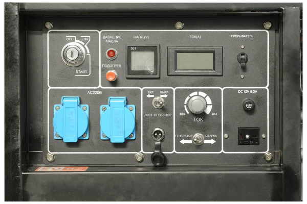 Дизельный сварочный генератор ТСС PRO DGW 3.0/250E-R 022833 4-х тактный фото