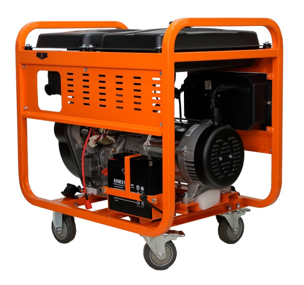 Дизельный генератор Lifan DG6500EA 00157306 на колесах фото