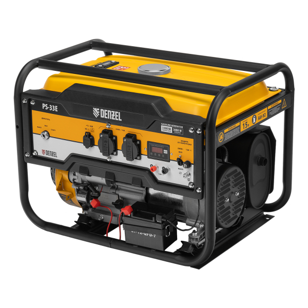 Бензиновый генератор DENZEL PS-33E 2-х тактный фото