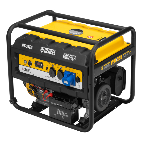 Бензиновый генератор DENZEL PS 55 EA для гаража фото