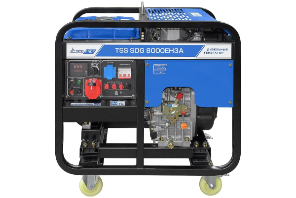 Дизельный генератор ТСС SDG 8000EH3A 100051 2-х тактный фото