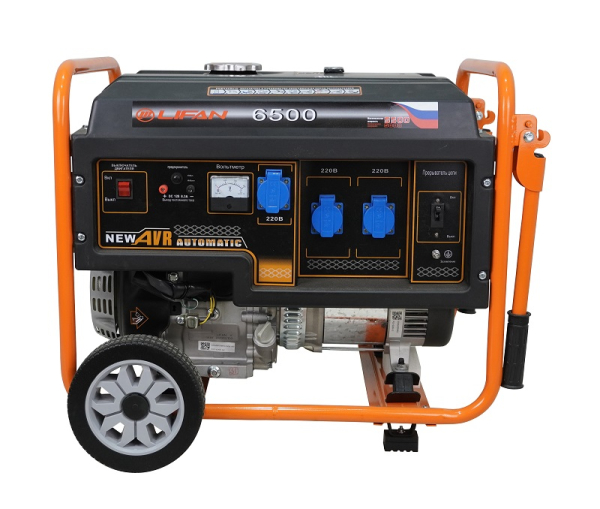 Бензиновый генератор Lifan 5 GF-3 (LF6500) передвижной фото