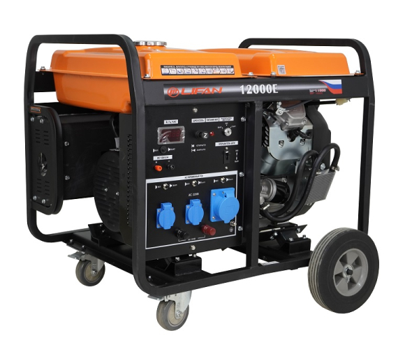 Бензиновый генератор Lifan 10 GF-4 (LF12000E) 2-х тактный фото