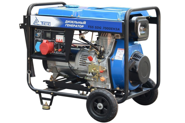 Дизельный генератор ТСС SDG 7000EH3A в кожухе МК-2.1 034168 для дома фото