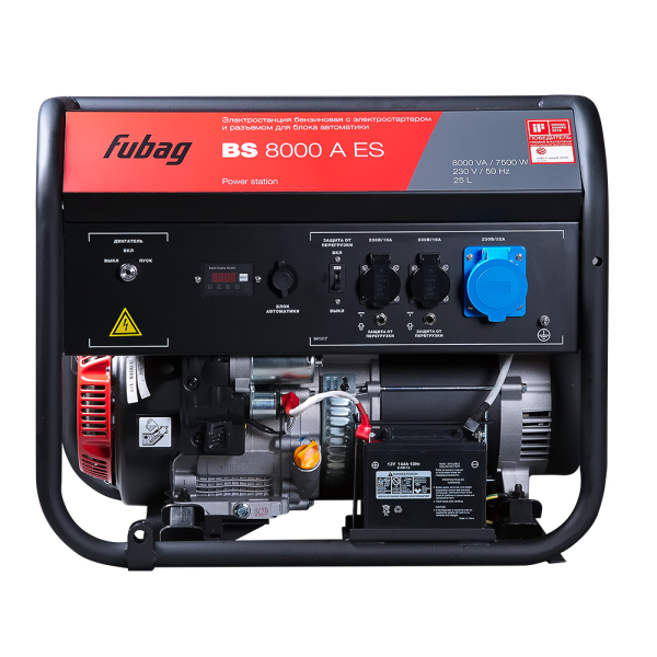 Бензиновый генератор Fubag BS 8000 A ES 2-х тактный фото