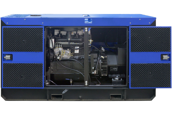 Дизельный генератор ТСС ЭД-24-Т400 в шумозащитном кожухе на прицепе 025280 4-х тактный фото