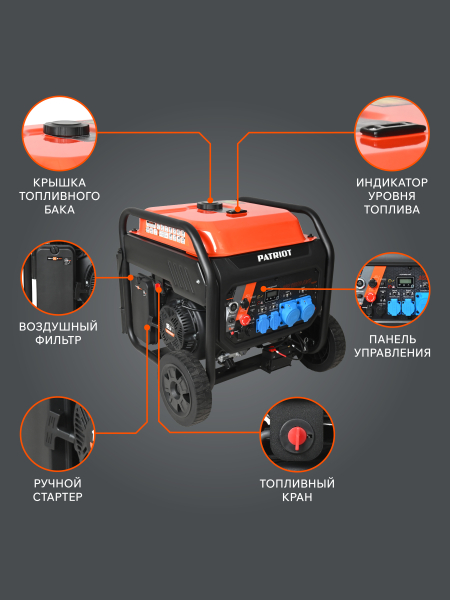 Бензиновый инверторный генератор PATRIOT iGN 11000AWS 4-х тактный фото