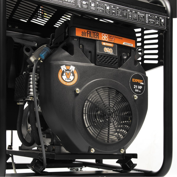 Бензиновый генератор DAEWOO GDA 12500E-3 передвижной фото