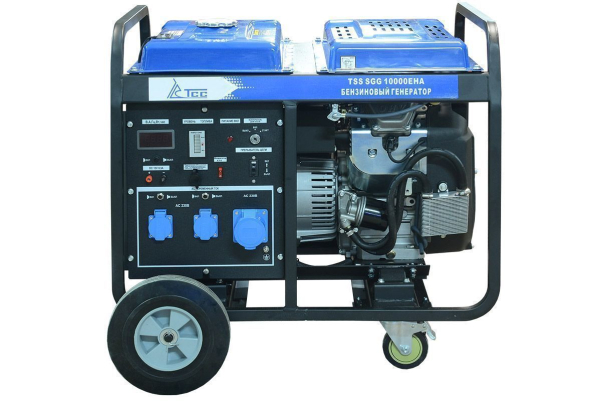 Бензиновый генератор ТСС SGG 10000EHA в кожухе МК-2.1 стационарный фото