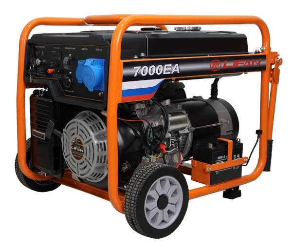 Бензиновый генератор Lifan 6 GF-5A (7000EA) 4-х тактный фото