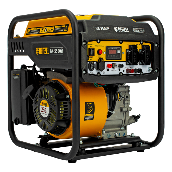 Бензиновый инверторный генератор DENZEL GK-5500iF резервный фото