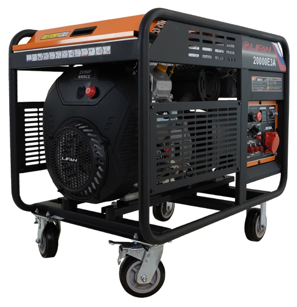Бензиновый генератор Lifan 20000E3A 2-х тактный фото