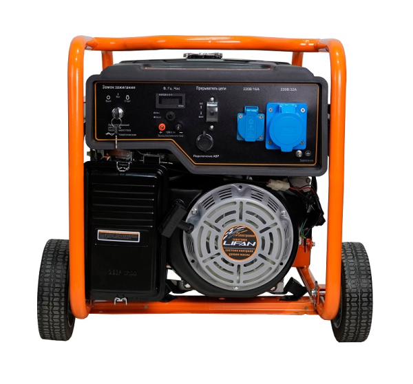 Бензиновый генератор Lifan 6 GF-5A (7000EA) передвижной фото