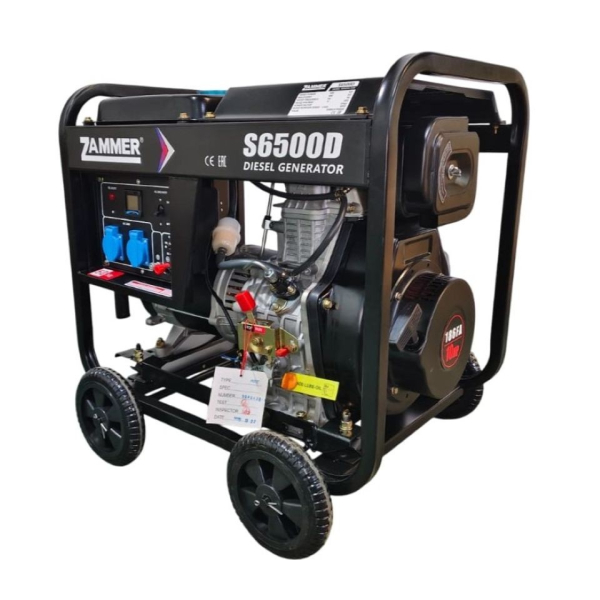 Дизельный генератор Zammer S6500D S6500D на колесах фото