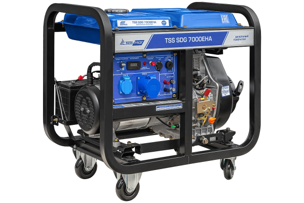 Дизельный генератор ТСС SDG 7000EHA 100033 портативный фото