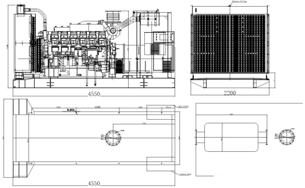 Дизельный генератор ТСС АД-1000С-Т400-1РМ8 999985 стационарный фото