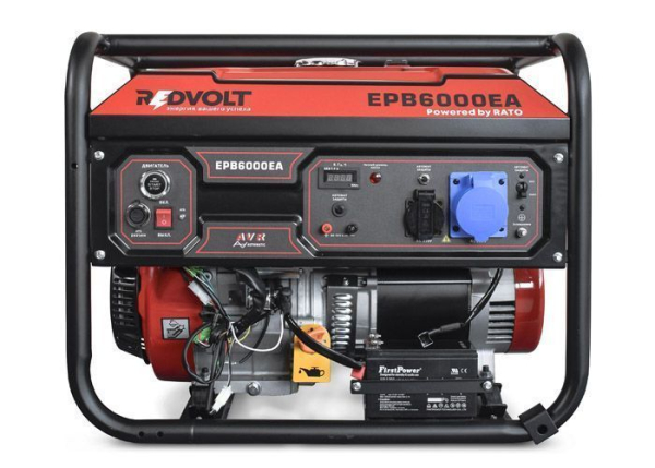 Бензиновый генератор REDVOLT EPB6000EA Бензиновый генератор REDVOLT EPB6000EA фото