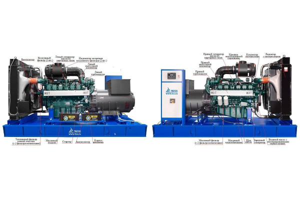Дизельный генератор ТСС АД-544С-Т400-1РМ17 (Mecc Alte) 015106 2-х тактный фото