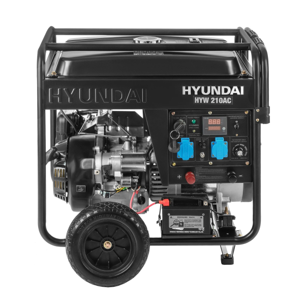 Бензиновый сварочный генератор Hyundai HYW 210AC передвижной фото
