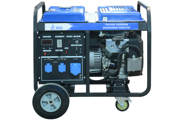 Бензиновый генератор ТСС SGG 10000EHA в кожухе МК-2.1 для гаража фото