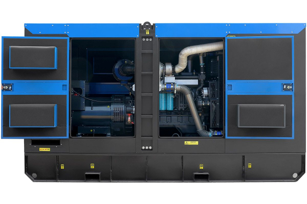 Дизельный генератор ТСС ЭД-250-Т400 с АВР в шумозащитном кожухе на прицепе 025293 на шасси фото