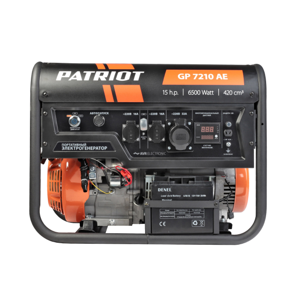 Бензиновый генератор PATRIOT GP 7210 AE 2-х тактный фото