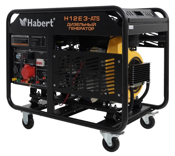 Дизельный генератор Habert H12E3-ATS 00159597 на колесах фото