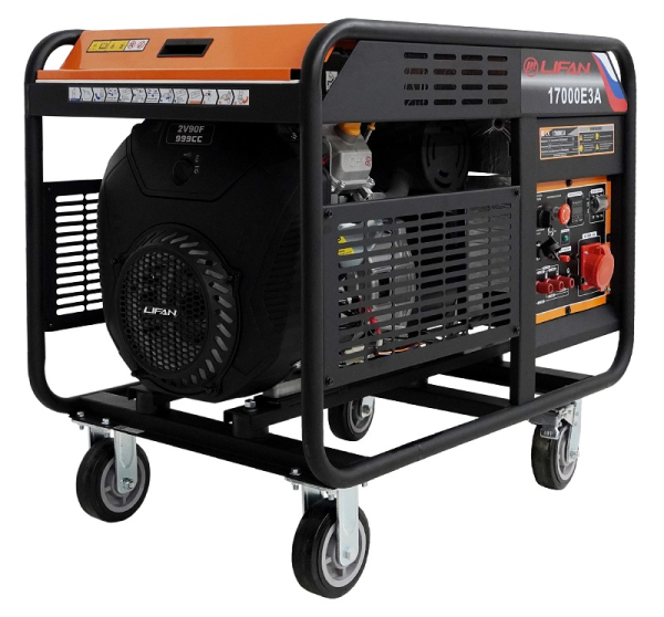 Бензиновый генератор Lifan 17000E3A промышленный фото