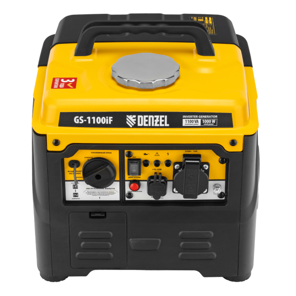 Бензиновый инверторный генератор DENZEL GS-1100iF переносной фото