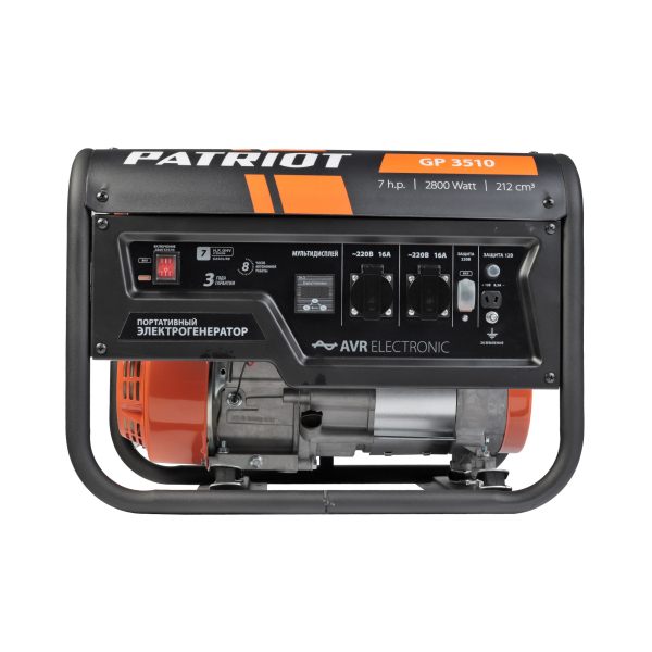 Бензиновый генератор PATRIOT GP 3510 2-х тактный фото
