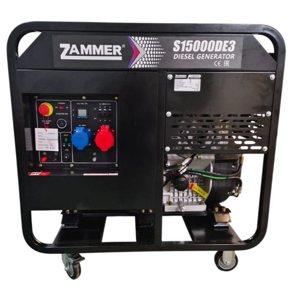 Дизельный генератор Zammer S15000DE3 S15000DE3 2-х тактный фото