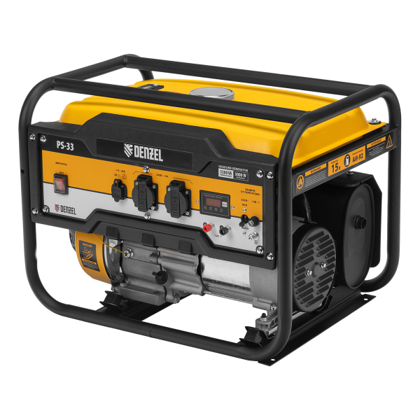 Бензиновый генератор DENZEL PS 33 резервный фото
