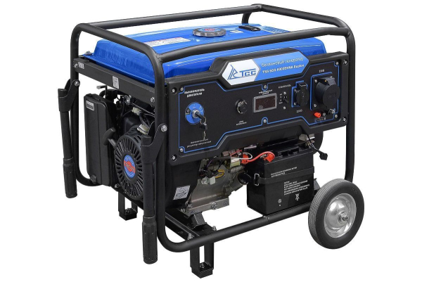 Бензиновый генератор ТСС SGG 6000EHNA Duplex 2-х тактный фото
