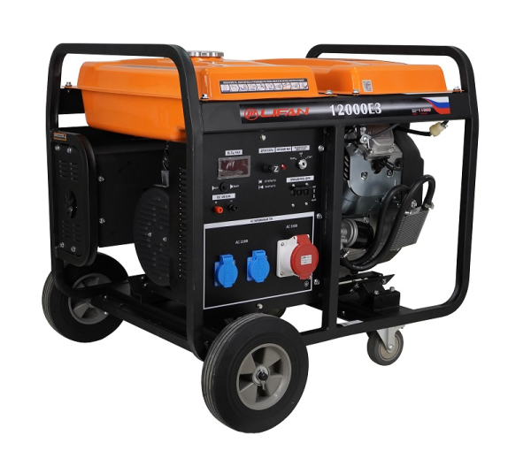 Бензиновый генератор Lifan 10 GF2-4 (LF12000E3) передвижной фото