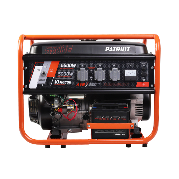 Бензиновый генератор PATRIOT SRGE 6500 E 2-х тактный фото